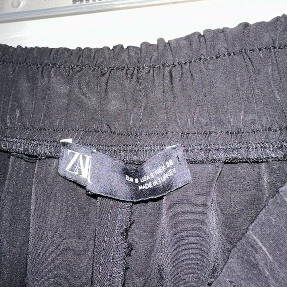 Black Cargo Trousers with Pockets - Picture 4 of 4